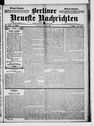 Berliner Neueste Nachrichten vom 14.12.1902