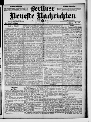 Berliner Neueste Nachrichten vom 15.12.1902