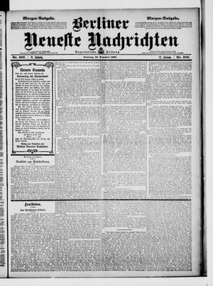 Berliner Neueste Nachrichten vom 16.12.1902