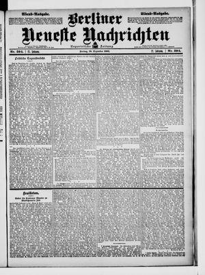 Berliner Neueste Nachrichten vom 19.12.1902