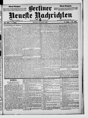 Berliner Neueste Nachrichten vom 20.12.1902