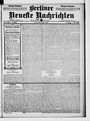 Berliner Neueste Nachrichten vom 23.12.1902