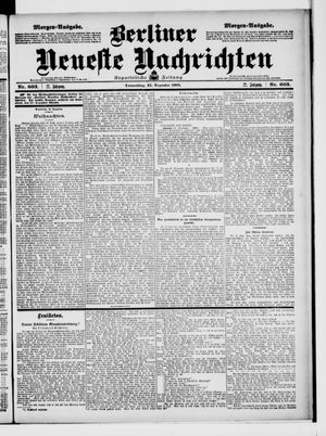 Berliner Neueste Nachrichten vom 25.12.1902