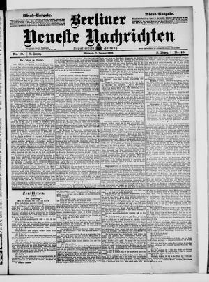 Berliner neueste Nachrichten vom 07.01.1903