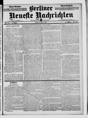 Berliner neueste Nachrichten vom 09.01.1903