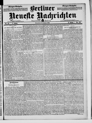 Berliner Neueste Nachrichten vom 10.01.1903