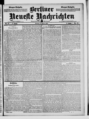 Berliner Neueste Nachrichten vom 11.01.1903