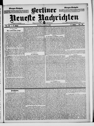 Berliner Neueste Nachrichten on Jan 13, 1903
