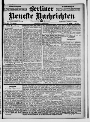 Berliner Neueste Nachrichten on Jan 17, 1903