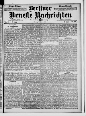 Berliner Neueste Nachrichten on Jan 18, 1903