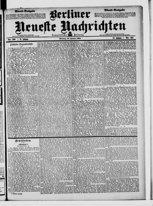 Berliner Neueste Nachrichten vom 19.01.1903