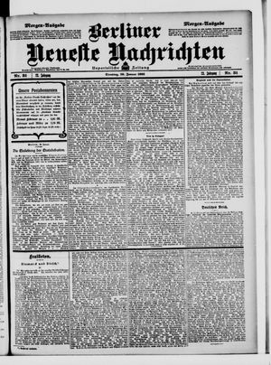 Berliner Neueste Nachrichten on Jan 20, 1903