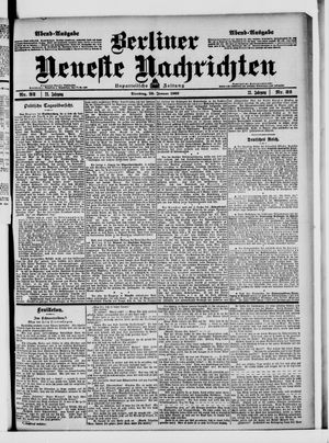 Berliner Neueste Nachrichten on Jan 20, 1903