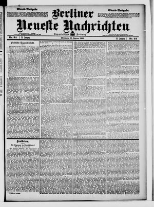 Berliner Neueste Nachrichten on Jan 21, 1903