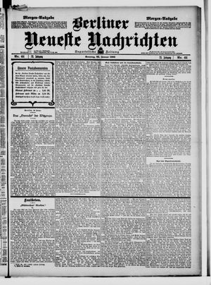 Berliner Neueste Nachrichten vom 25.01.1903