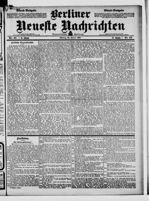 Berliner Neueste Nachrichten vom 26.01.1903