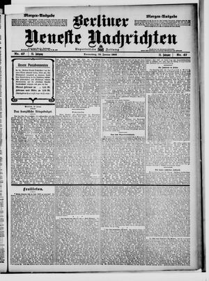 Berliner Neueste Nachrichten vom 29.01.1903