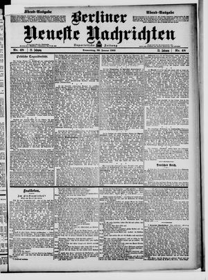 Berliner Neueste Nachrichten vom 29.01.1903