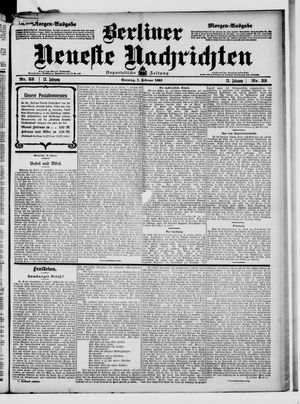 Berliner Neueste Nachrichten on Feb 1, 1903