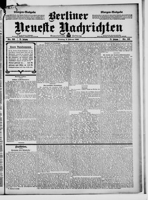 Berliner Neueste Nachrichten vom 03.02.1903