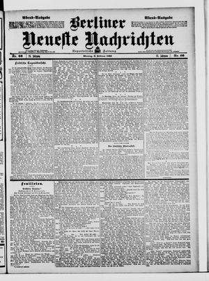 Berliner Neueste Nachrichten vom 09.02.1903