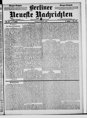 Berliner Neueste Nachrichten vom 10.02.1903