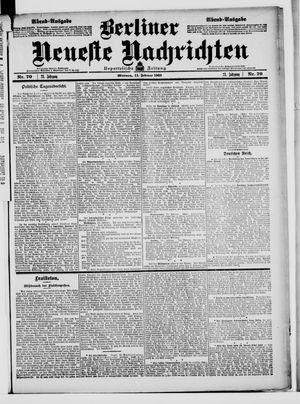 Berliner Neueste Nachrichten on Feb 11, 1903