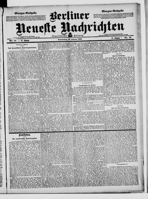 Berliner Neueste Nachrichten vom 12.02.1903