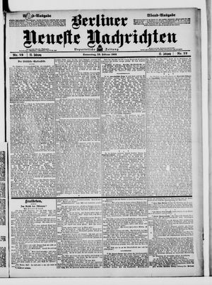 Berliner Neueste Nachrichten vom 12.02.1903