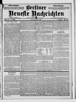 Berliner Neueste Nachrichten on Feb 13, 1903