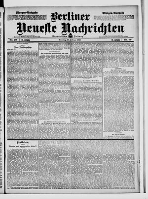Berliner Neueste Nachrichten vom 17.02.1903