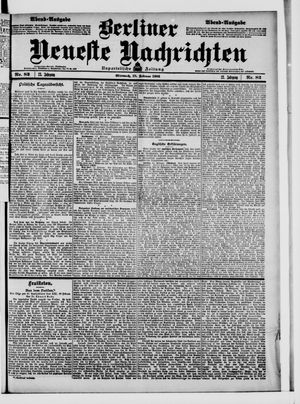 Berliner Neueste Nachrichten vom 18.02.1903