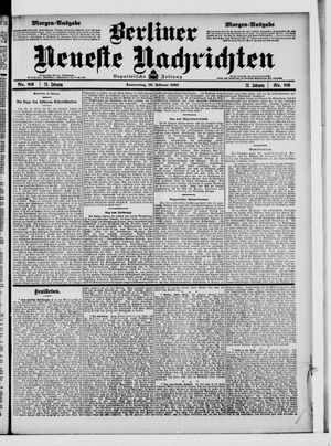 Berliner Neueste Nachrichten on Feb 19, 1903