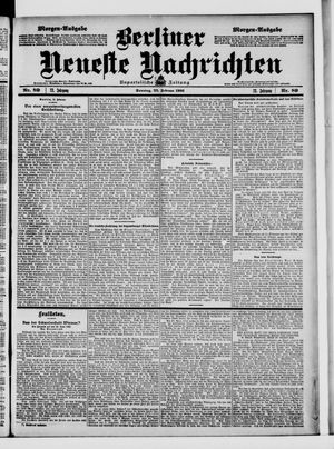 Berliner neueste Nachrichten vom 22.02.1903