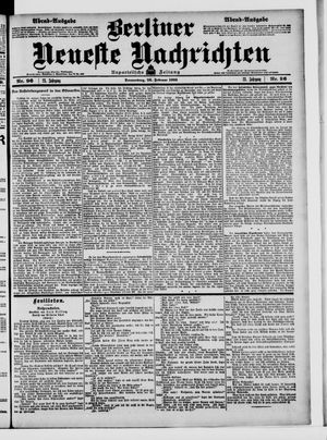 Berliner neueste Nachrichten vom 26.02.1903
