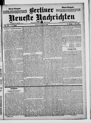 Berliner Neueste Nachrichten on Feb 27, 1903