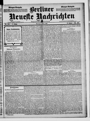 Berliner neueste Nachrichten vom 01.03.1903