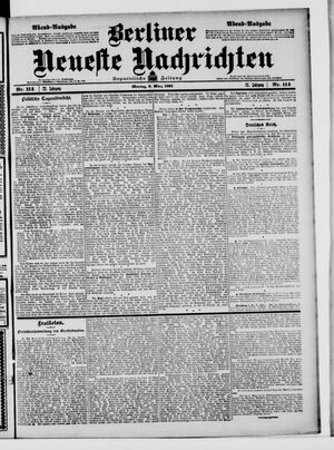 Berliner Neueste Nachrichten on Mar 9, 1903