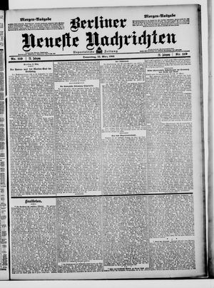 Berliner Neueste Nachrichten vom 12.03.1903
