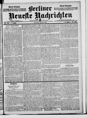 Berliner Neueste Nachrichten vom 19.03.1903