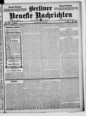 Berliner Neueste Nachrichten on Mar 26, 1903