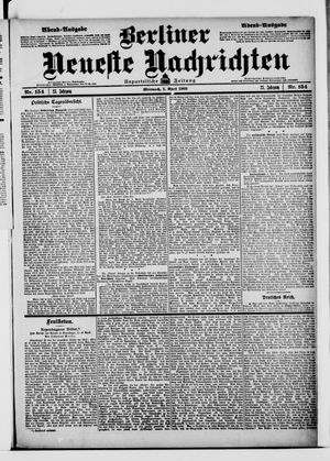 Berliner neueste Nachrichten vom 01.04.1903