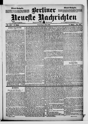 Berliner Neueste Nachrichten vom 02.04.1903