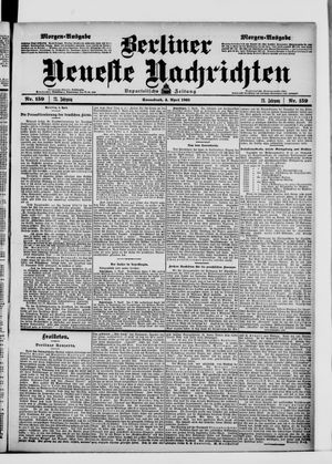Berliner Neueste Nachrichten vom 04.04.1903