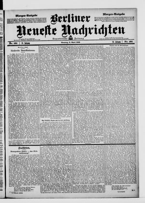 Berliner Neueste Nachrichten vom 05.04.1903