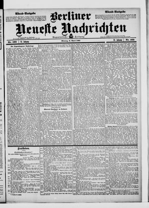 Berliner Neueste Nachrichten on Apr 6, 1903