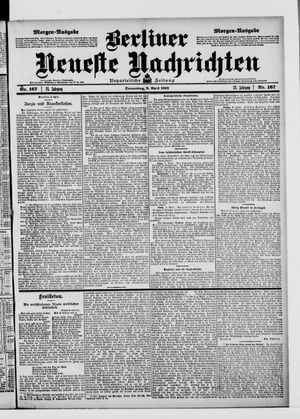 Berliner Neueste Nachrichten vom 09.04.1903