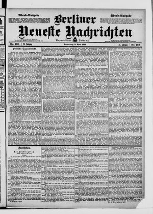 Berliner Neueste Nachrichten on Apr 9, 1903