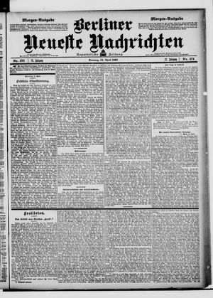 Berliner Neueste Nachrichten vom 12.04.1903
