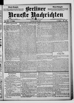 Berliner neueste Nachrichten vom 14.04.1903